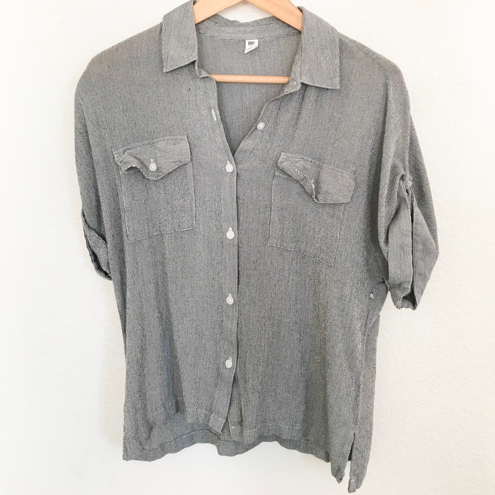 BP Grey Striped Shirt